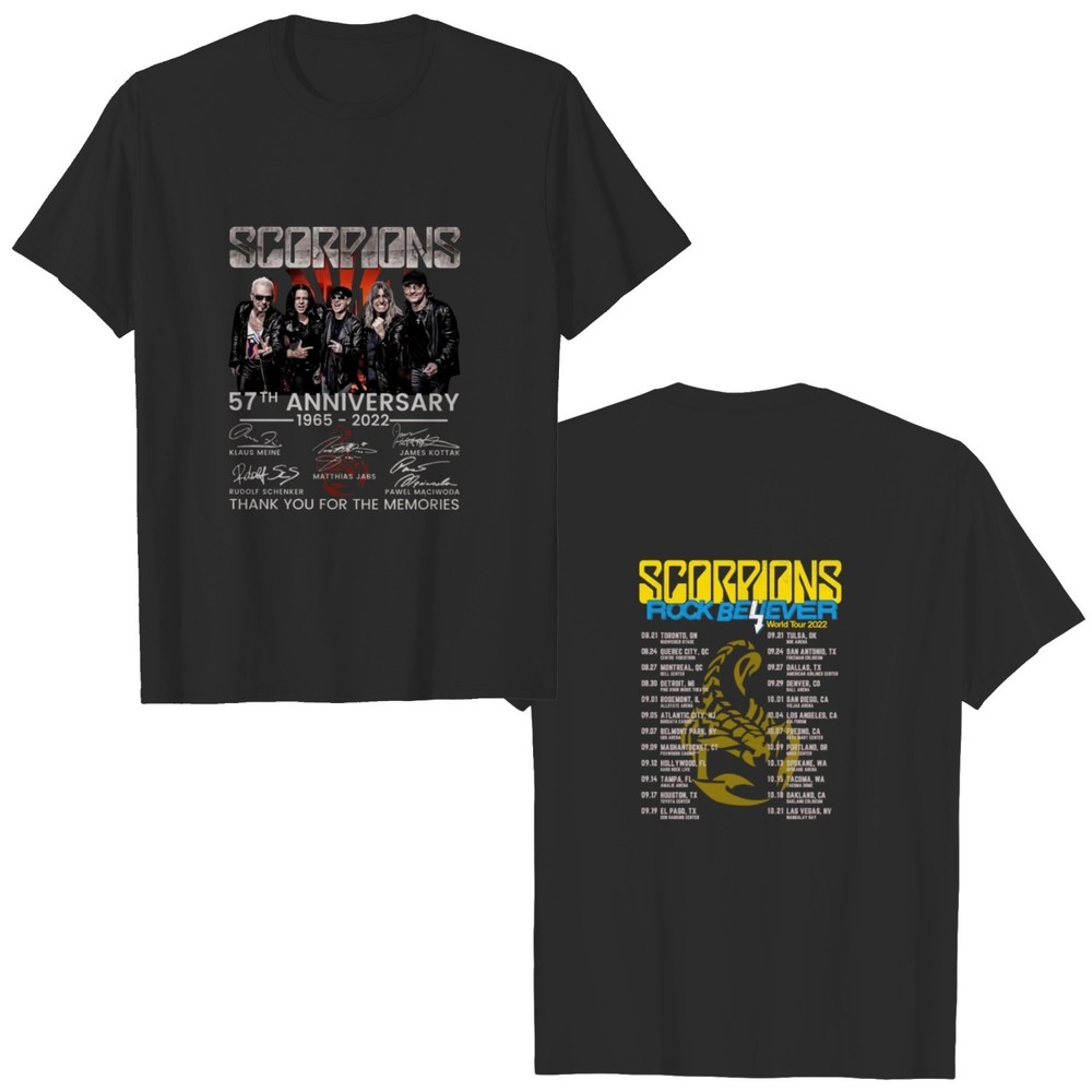 Scorpions Rock Believer World Tour 2022 Shirt 2 Sided T Shirt
